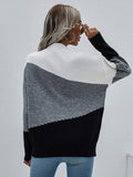 Women's Long Sleeve Round Neck Sweater Top