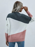 Women's Long Sleeve Round Neck Sweater Top