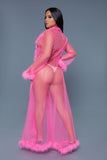 Marabou Mesh Robe- 11 Colors