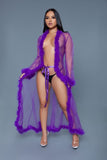 Marabou Mesh Robe- 11 Colors