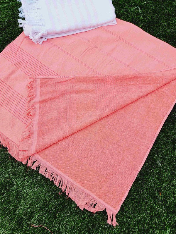 One Sided Terry Towel-Multi Purpose Bath Beach Towel
