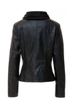 Women's Hood PU Leather Jacket- 4 Colors