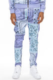 Weiv Men's Paisley Bandana Print Track Pants- 4 Colors
