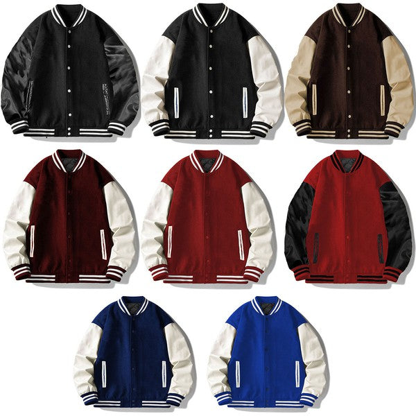 Melton Lettermans Varsity Jacket (8 Colors)