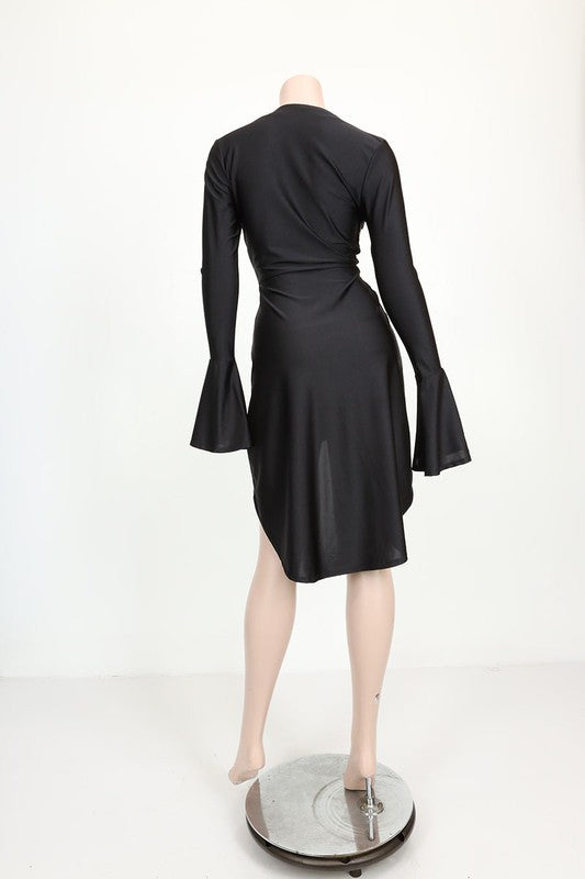 Printed High Low Dress (4 Colors)