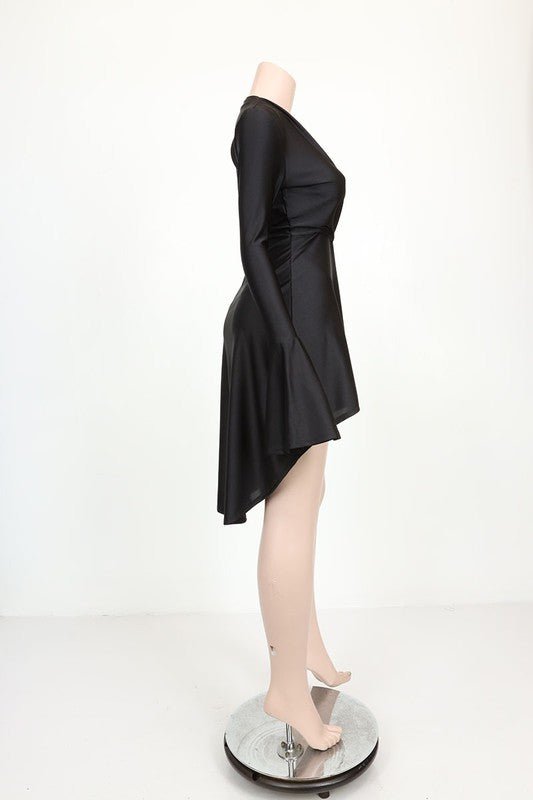 Printed High Low Dress (4 Colors)