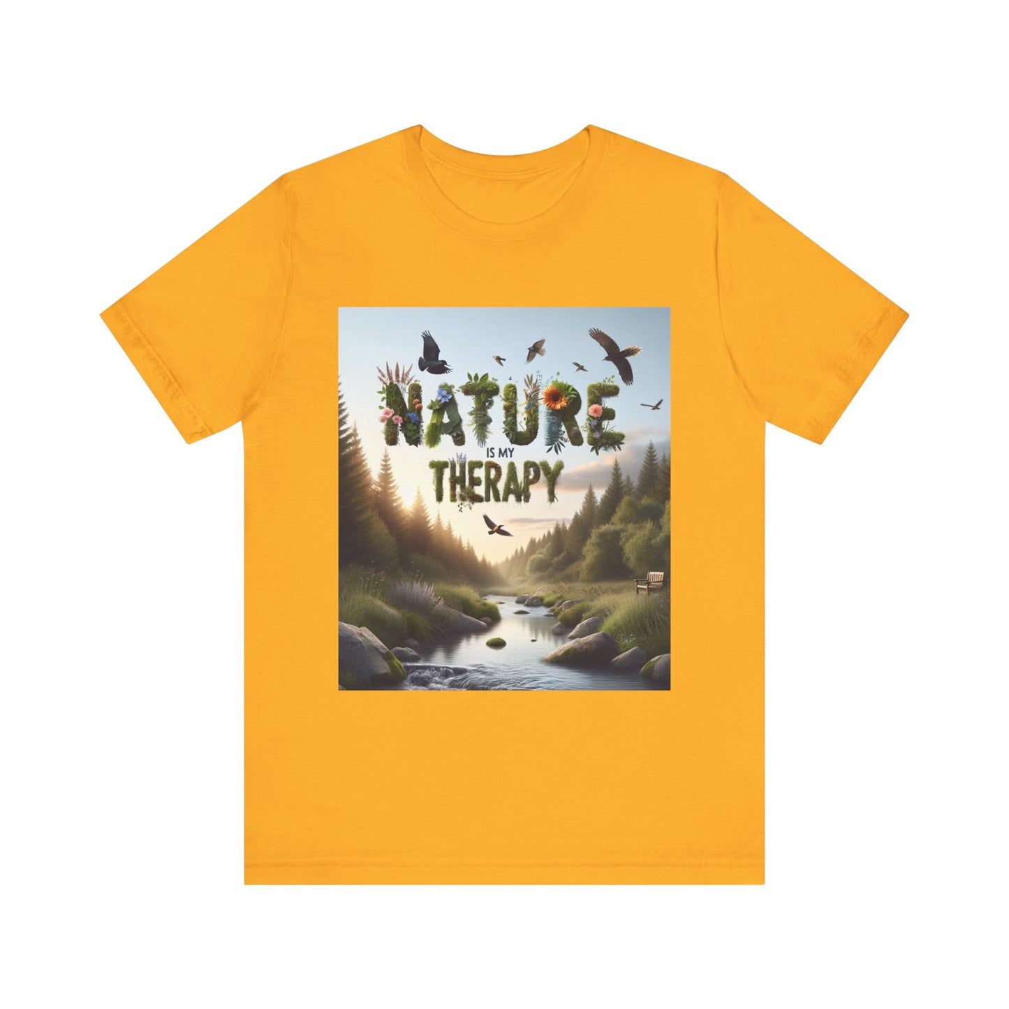 Nature is My Therapy Unisex Tee 2 - Eco-Friendly Comfort for Nature Lovers- 8 Colors