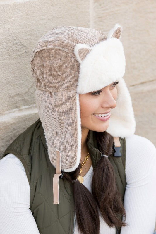 Kitten Ear Trapper Hat (4 Colors)