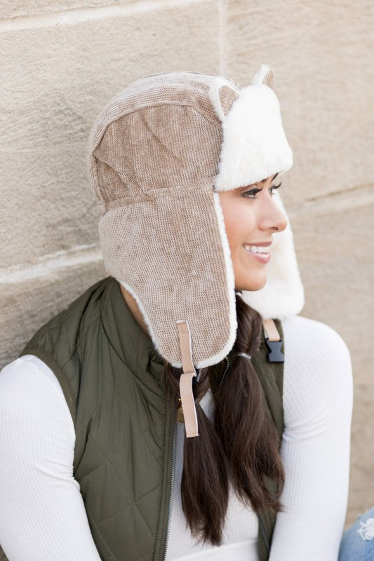 Kitten Ear Trapper Hat (4 Colors)