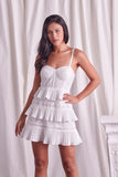 TIERED LACE DRESS