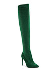 Tigerlily High Heel Knitted Long Boots- 4 Colors
