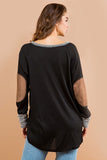 Oversized Elbow Patch Tunic-2 Colors