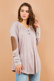 Oversized Elbow Patch Tunic-2 Colors