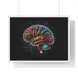 4D Brain Horizontal Framed Poster