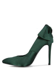 HORNET Green Satin Stiletto Pump Sandals- 3 Colors