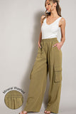 Mineral Washed Cargo Pants-3 Colors