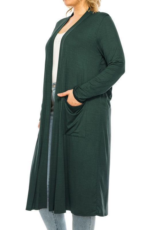 Plus Size Duster Cardigan- 15 Colors