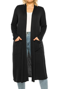 Plus Size Duster Cardigan- 15 Colors