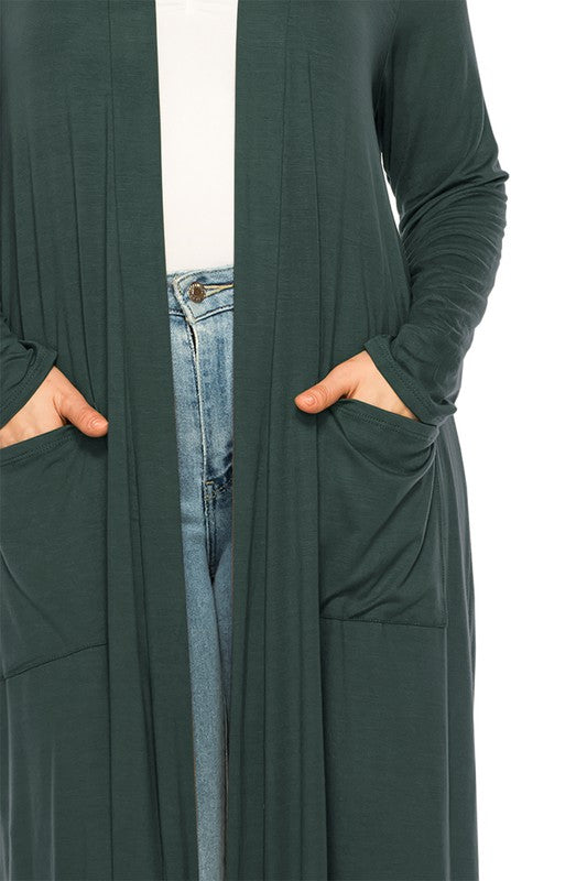 Plus Size Duster Cardigan- 15 Colors