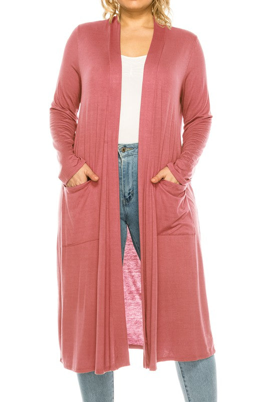 Plus Size Duster Cardigan- 15 Colors