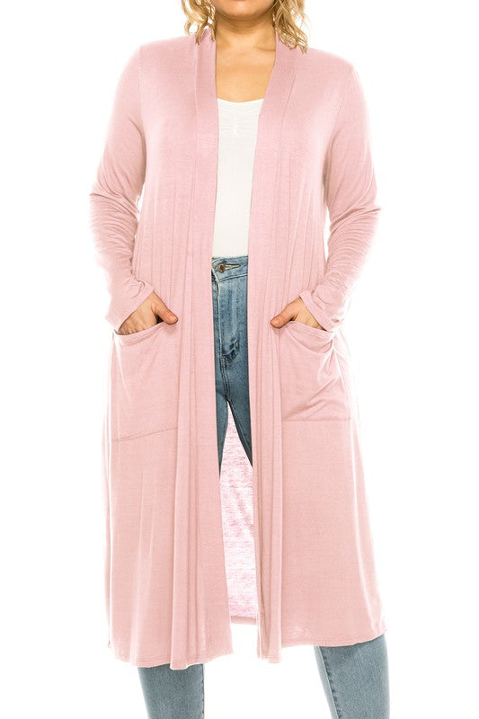 Plus Size Duster Cardigan- 15 Colors