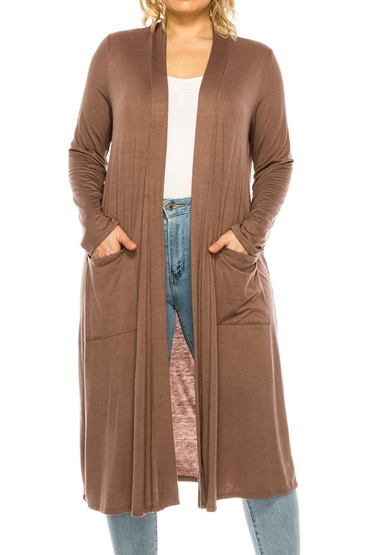Plus Size Duster Cardigan- 15 Colors
