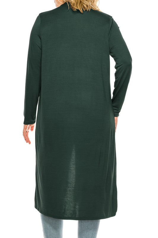Plus Size Duster Cardigan- 15 Colors