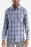 MEN'S LONG SLEEVE FLANNEL FULL PLAID CHECKERED SHIRT-7 COLORS