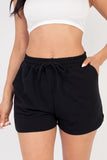 French Terry Active Elastic waistband Shorts- 5 Colors