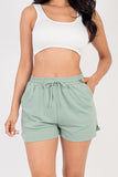 French Terry Active Elastic waistband Shorts- 5 Colors