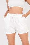 French Terry Active Elastic waistband Shorts- 5 Colors