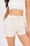 French Terry Active Elastic waistband Shorts- 5 Colors