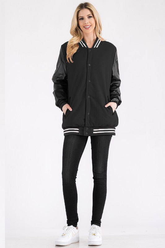 Boyfriend OverSize Letteman Jacket-8 Colors