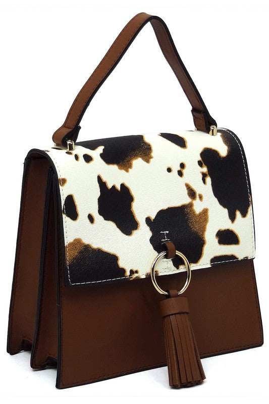 Fashion Ring Tassel Flap Crossbody Satchel (11 Colors)