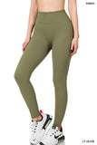 Ribbed Seamless High Waisted Full Length Leggings- 5 Colors