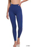 Ribbed Seamless High Waisted Full Length Leggings- 5 Colors