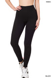 Ribbed Seamless High Waisted Full Length Leggings- 5 Colors