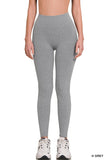 Ribbed Seamless High Waisted Full Length Leggings- 5 Colors