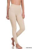 Ribbed Seamless High Waisted Full Length Leggings- 5 Colors