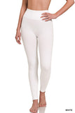 Ribbed Seamless High Waisted Full Length Leggings- 5 Colors