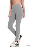 Ribbed Seamless High Waisted Full Length Leggings- 5 Colors