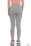 Ribbed Seamless High Waisted Full Length Leggings- 5 Colors