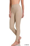 Ribbed Seamless High Waisted Full Length Leggings- 5 Colors