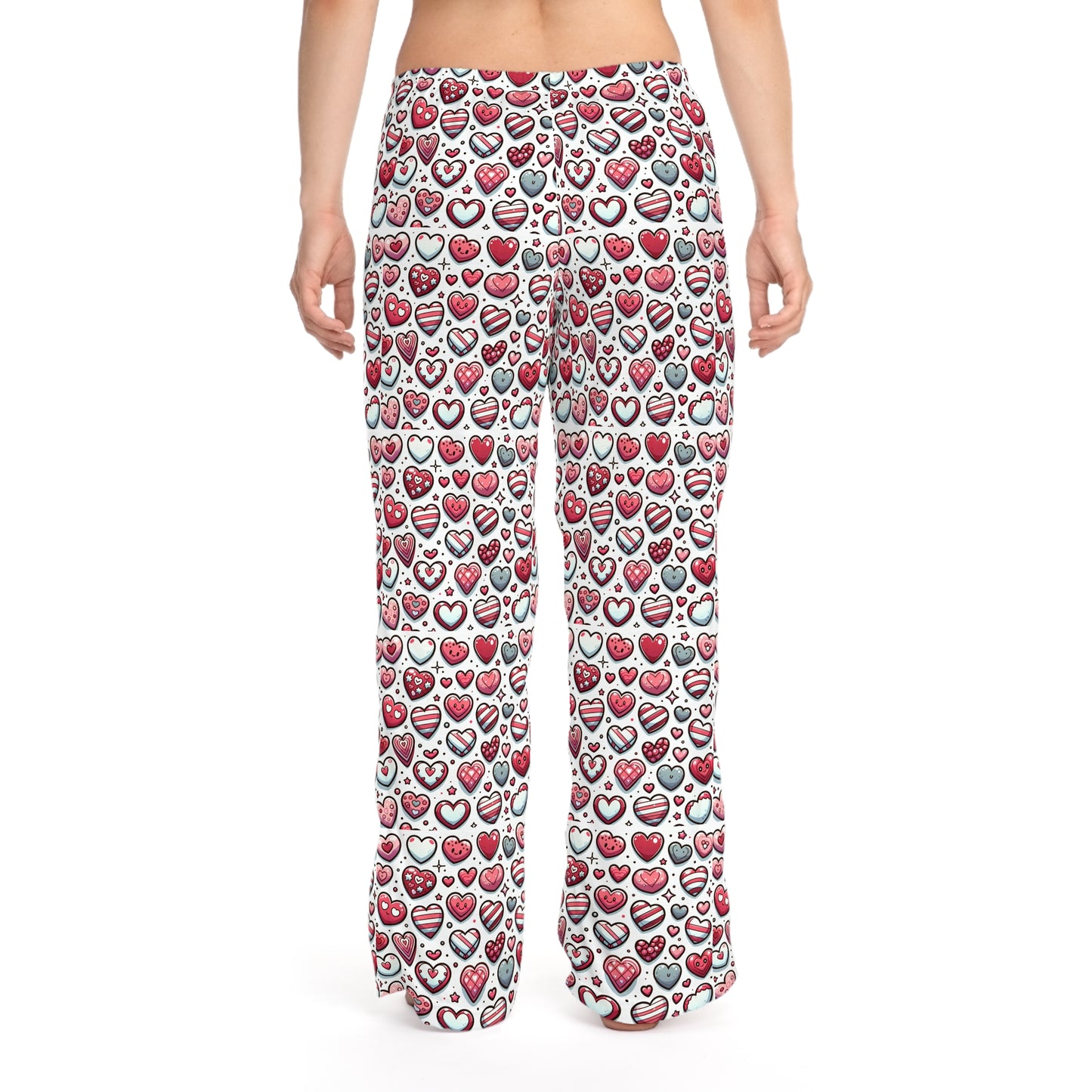Valentine's Heart Print Women's Pajama Pants