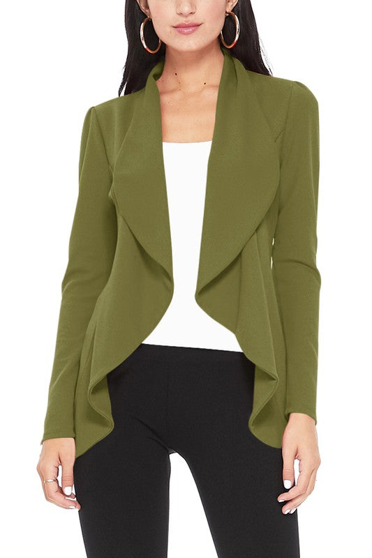 Solid Waist Length Blazer-15 Colors