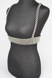 Metallic Beaded Harness Belt