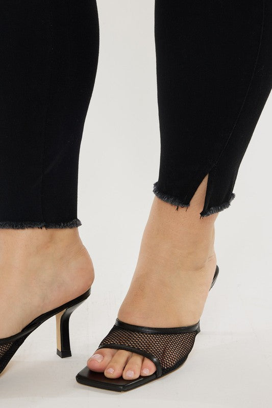 Kan Can USA Plus Size High Rise Ankle Skinny Jeans