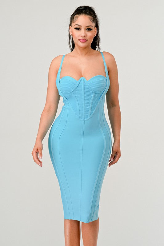Athina Corset Bandage Mini Dress-2 Colors
