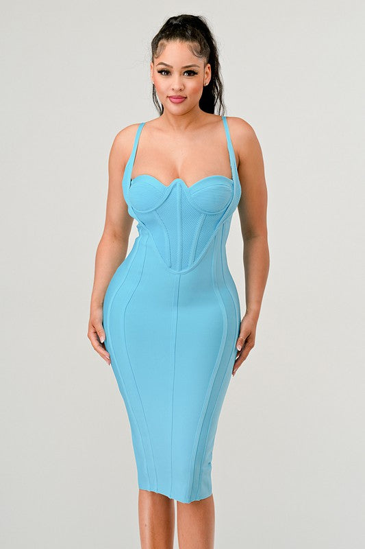 Athina Corset Bandage Mini Dress-2 Colors