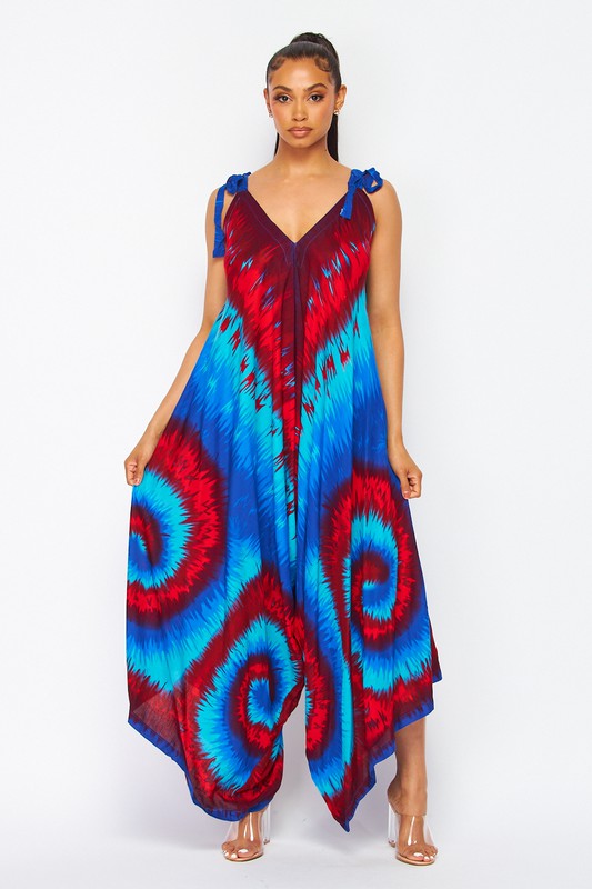 Tie Dye Harem Jumpsuit